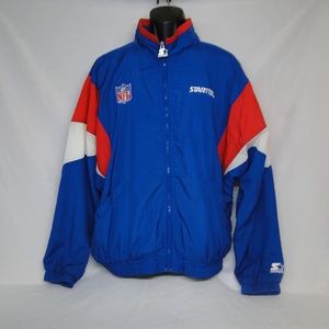 Vintage Starter NFL Zip Up Jacket Red White Blue
